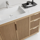 Plywood  Bathroom Cabinet Red Oak Grain Finish