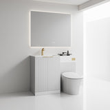 Modern Fluted Painted Vanity Set