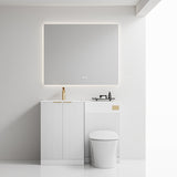 Modern Fluted Painted Vanity Set